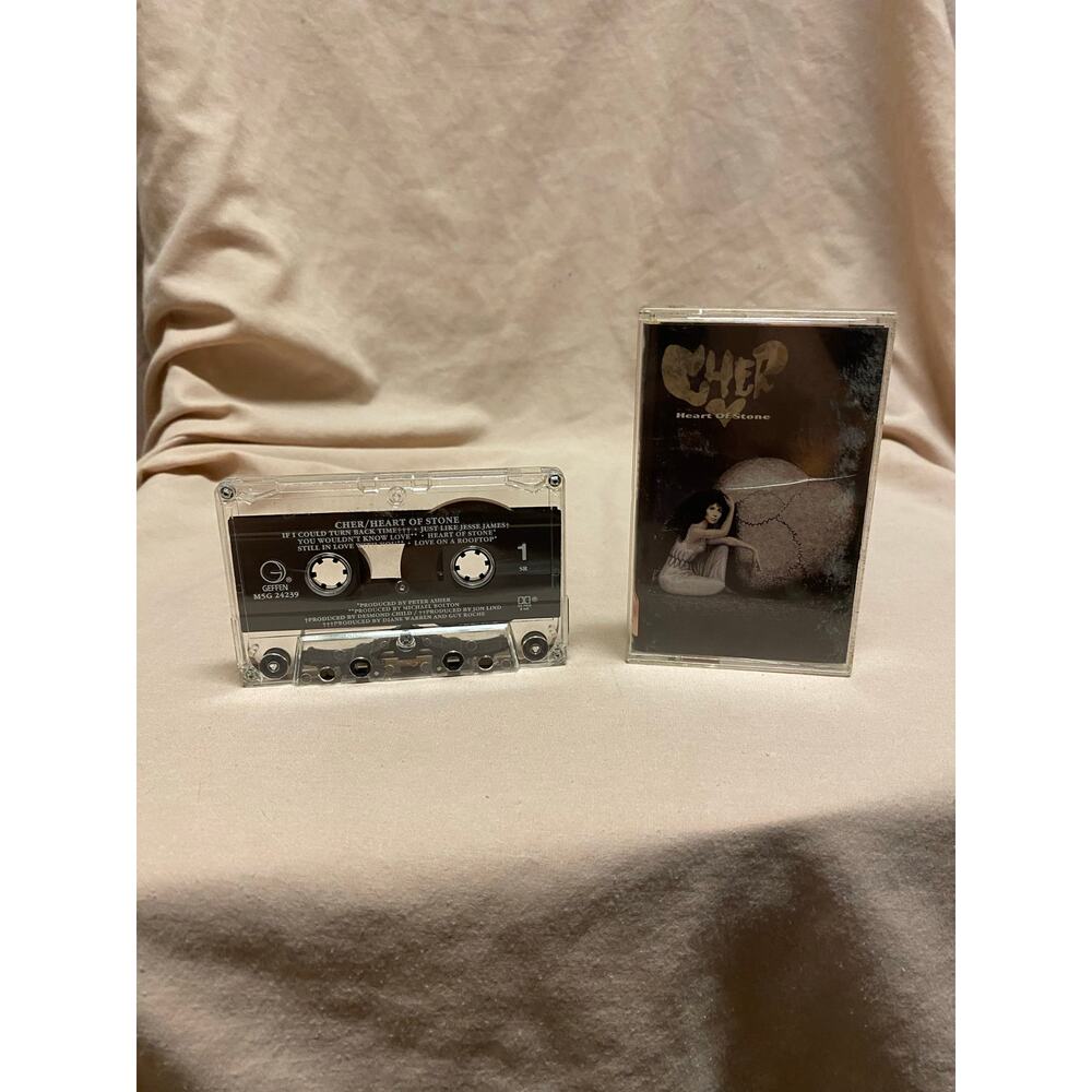 Heart of Stone - Cher (1989, Cassette, Geffen records) Alternative Cover